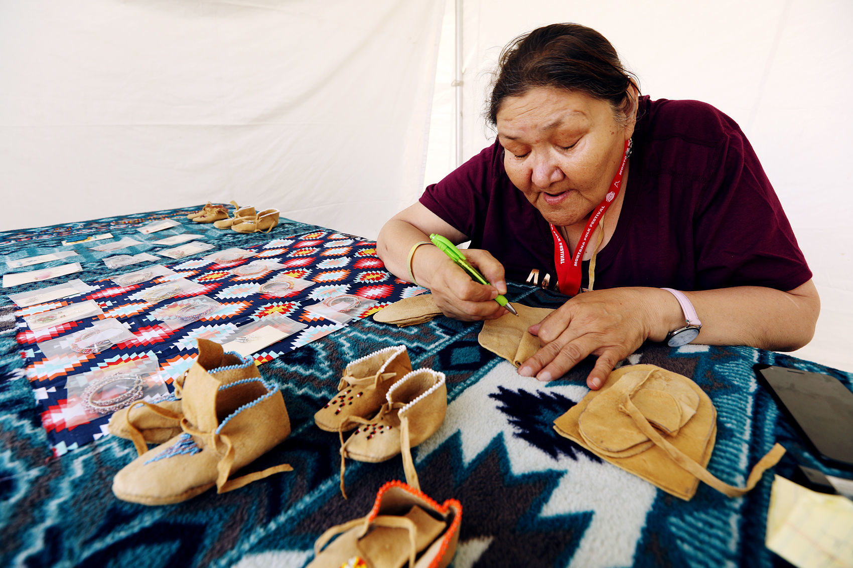 First Peoples Marketplace at the Montana Folk Festival in Butte